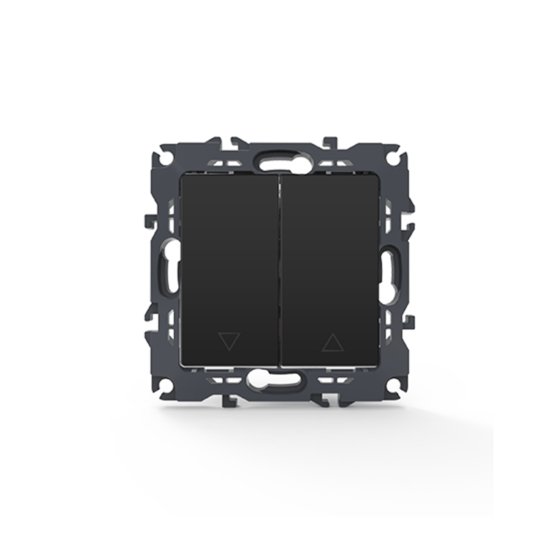 PRIME ΔΙΑΚΟΠΤΗΣ ΡΟΛΩΝ ΜΕ ΚΛΙΠ 1-1P 10AX 250VAC IP20 MAT ΑΝΘΡΑΚΙ - ledmania.gr