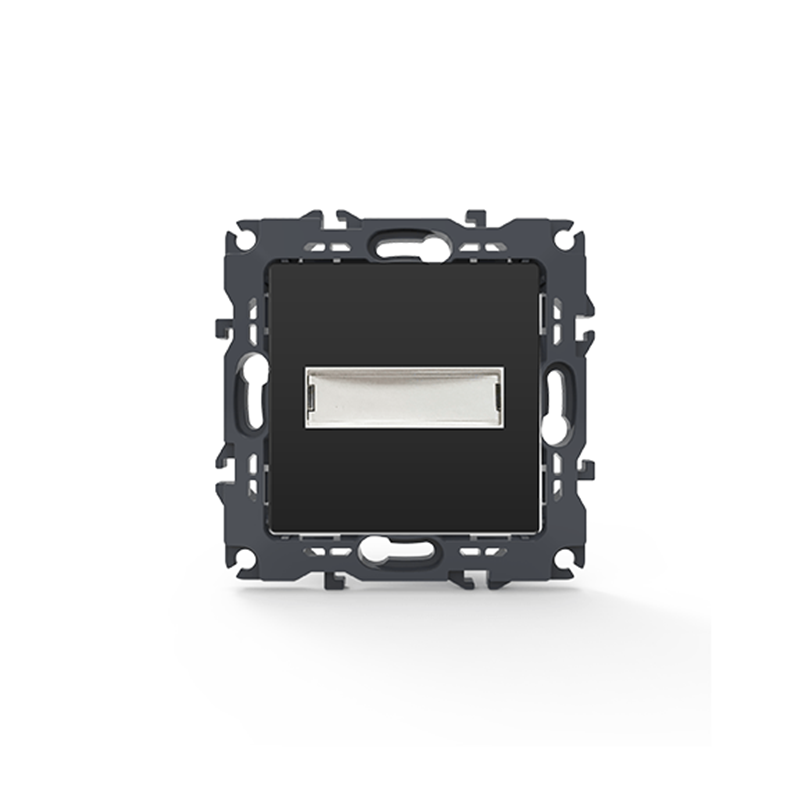 PRIME ΜΠΟΥΤΟΝ ΕΠΙΓΡΑΦΗΣ & LED ΛΥΧΝΙΑ (12VAC) ΜΕ ΚΛΙΠ 1P 10A 250VAC IP20 MAT ΑΝΘΡΑΚΙ - ledmania.gr