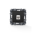 PRIME ΠΡΙΖΑ ΔΙΚΤΥΟΥ 1xRJ45 CAT6 UTP IP20 MAT ΑΝΘΡΑΚΙ - ledmania.gr