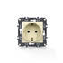PRIME ΠΡΙΖΑ ΣΟΥΚΟ ΑΣΦΑΛΕΙΑΣ 1x2P+E 16A 250VAC IP20 ΙΒΟΥΑΡ σε λευκό φόντο, με έμφαση στο σχέδιο του υποδοχέα.