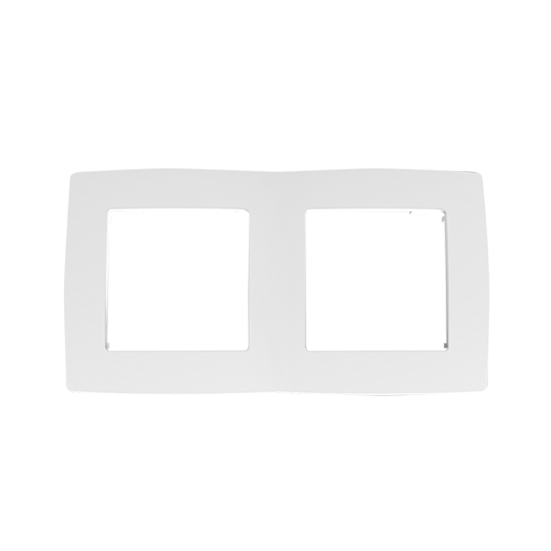 PRIME ΠΛΑΙΣΙΟ 2 ΘΕΣΕΩΝ IP20 ΛΕΥΚΟ - ledmania.gr
