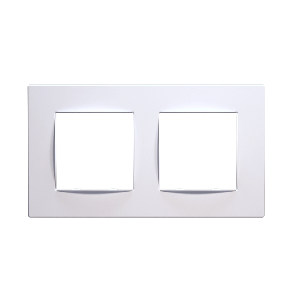 PRIME CLASSIC ΠΛΑΙΣΙΟ 2 ΘΕΣΕΩΝ IP20 ΛΕΥΚΟ - ledmania.gr