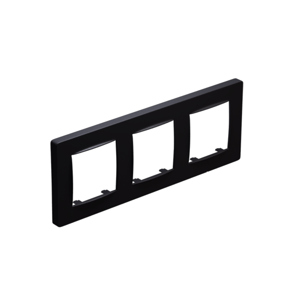 PRIME CLASSIC ΠΛΑΙΣΙΟ 3 ΘΕΣΕΩΝ IP20 ΜΑΤ ΑΝΘΡΑΚΙ - ledmania.gr