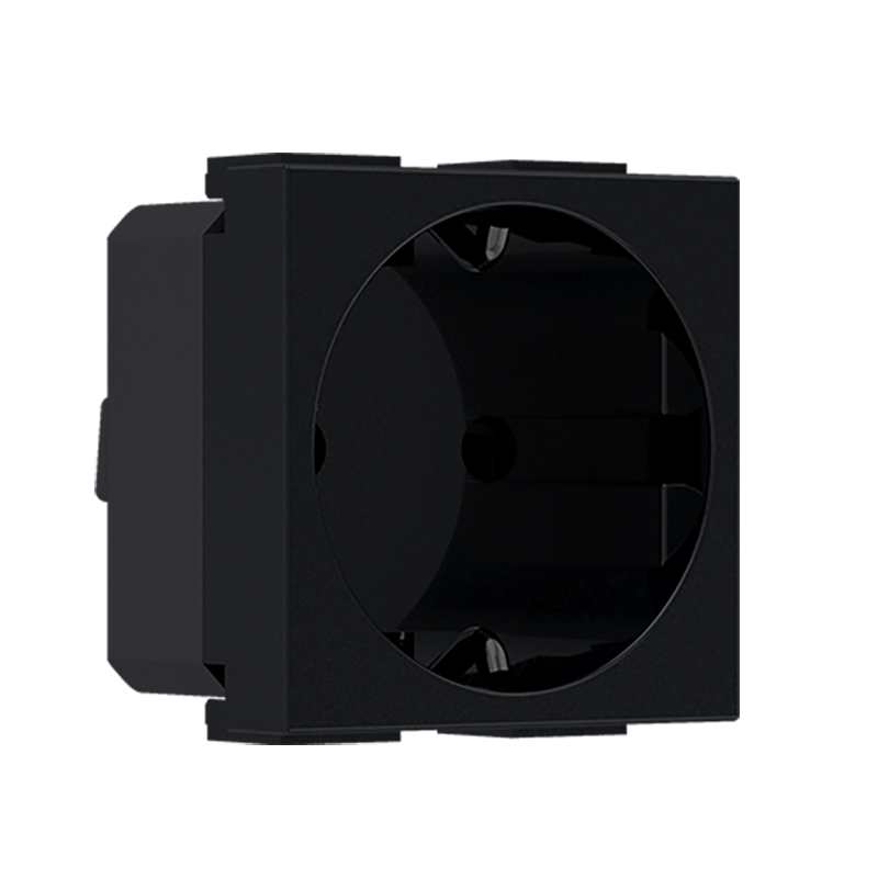 ^ MODYS ΠΡΙΖΑ ΣΟΥΚΟ ΜΑΥΡΗ ΜΑΤ 2 ΣΤ. 2P+E 16A 250VAC IP20 - ledmania.gr