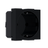 ^ MODYS ΠΡΙΖΑ ΣΟΥΚΟ ΜΑΥΡΗ ΜΑΤ 2 ΣΤ. 2P+E 16A 250VAC IP20 - ledmania.gr
