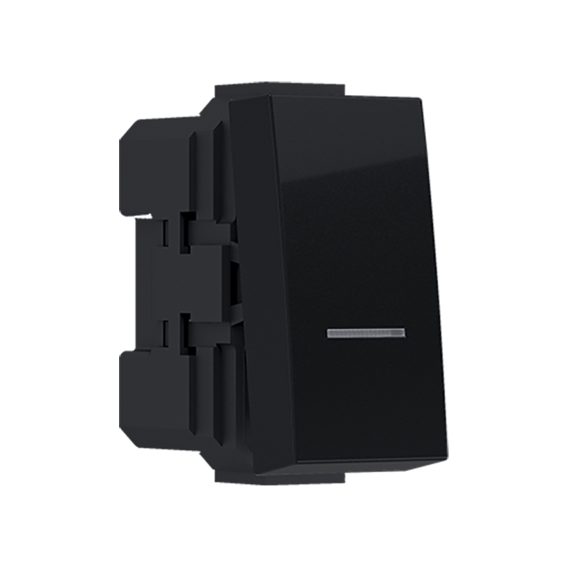 ^MODYS ΜΠΟΥΤΟΝ ΑΠΛΟ ΜΑΥΡΟ ΜΑΤ 1 ΣΤ. 1P 10A 250VAC IP20 - ledmania.gr