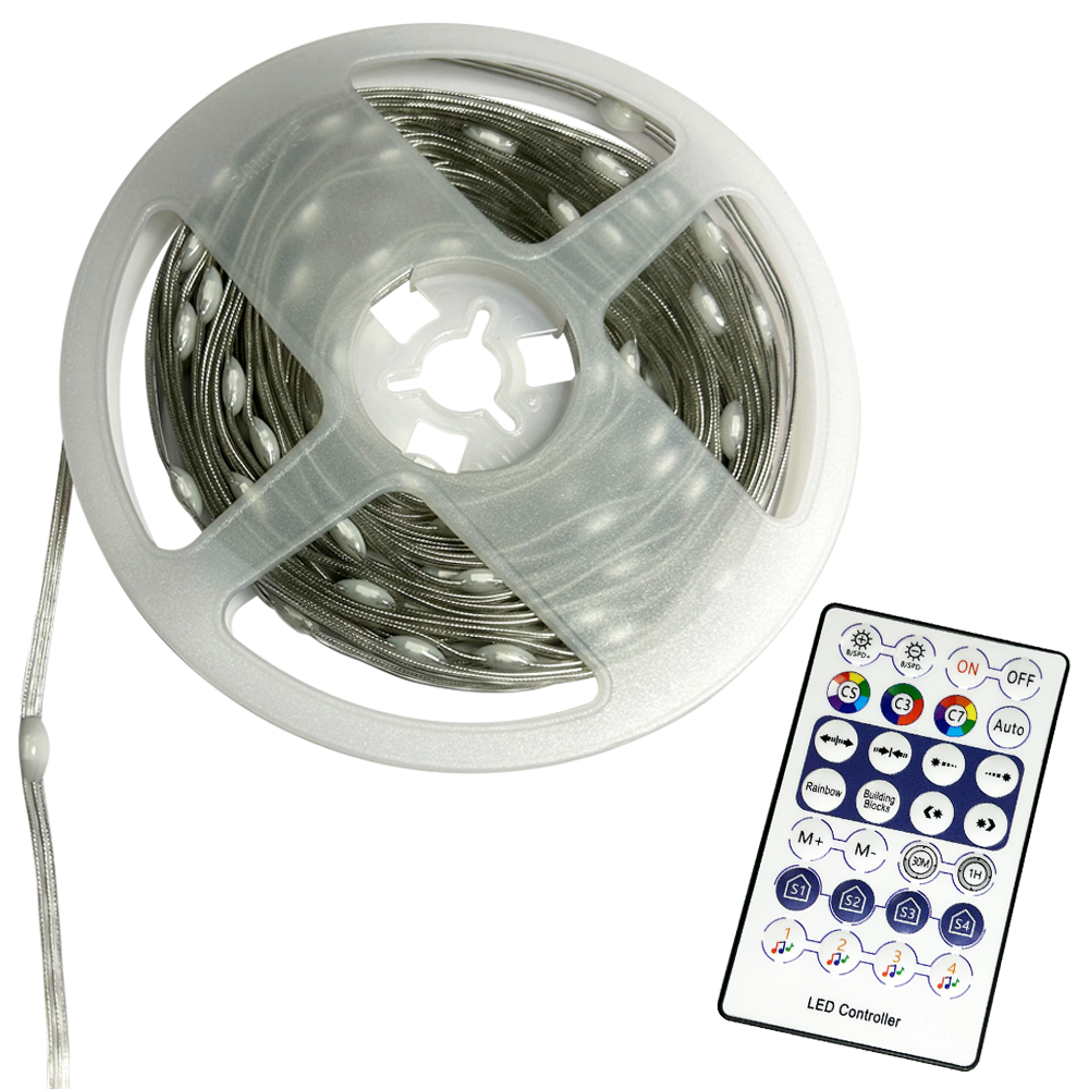 LED STRIP LIGHT 5V DC RGB IP54 100LEDS/M 10M REEL 2YRS - ledmania.gr