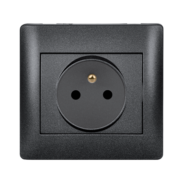 RHYME FRENCH TYPE SOCKET GRAPHITE METALLIC - ledmania.gr