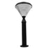 GLOBOSTAR® VEGGIE 12120 Φωτιστικό Κολωνάκι Κήπου LED 10W 500lm 120° με Ενσωματωμένο Φωτοβολταϊκό Panel 6V 2W & Επαναφορτιζόμενη Μπαταρία Li-ion 3.2V 6000mAh με Αισθητήρα Ημέρας-Νύχτας Αδιάβροχο IP65 Ψυχρό Λευκό 6000K - Μαύρο - Μ26 x Π26 x Υ60cm - 2 Χρό...