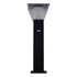 GLOBOSTAR® VEGGIE 12122 Φωτιστικό Κολωνάκι Κήπου LED 10W 500lm 120° με Ενσωματωμένο Φωτοβολταϊκό Panel 6V 2W & Επαναφορτιζόμενη Μπαταρία Li-ion 3.2V 6000mAh με Αισθητήρα Ημέρας-Νύχτας Αδιάβροχο IP65 All in One CCT 6000K-4500K-2700K - Μαύρο - Μ20 x Π20 ...