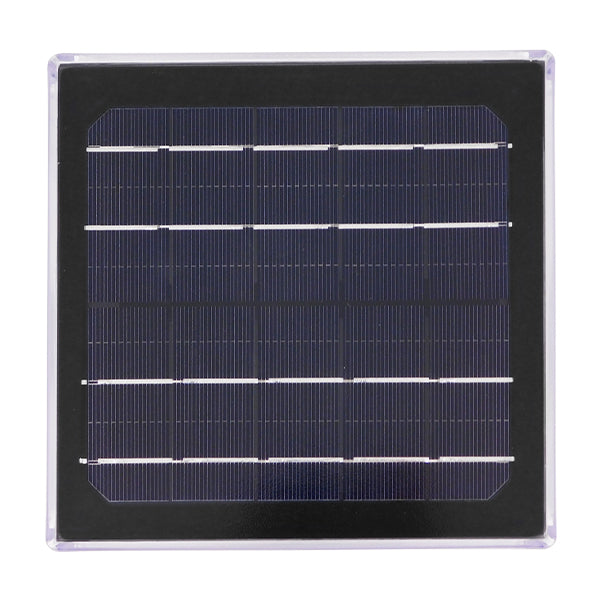 GLOBOSTAR® VEGGIE 12122 Φωτιστικό Κολωνάκι Κήπου LED 10W 500lm 120° με Ενσωματωμένο Φωτοβολταϊκό Panel 6V 2W & Επαναφορτιζόμενη Μπαταρία Li-ion 3.2V 6000mAh με Αισθητήρα Ημέρας-Νύχτας Αδιάβροχο IP65 All in One CCT 6000K-4500K-2700K - Μαύρο - Μ20 x Π20 ...