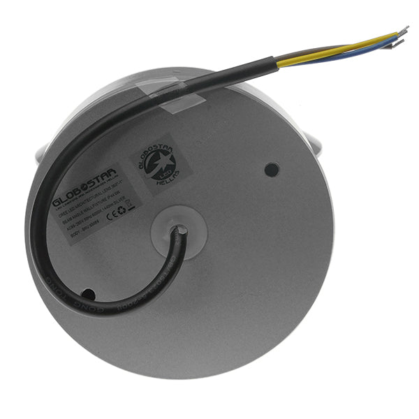 GLOBOSTAR® ZERODA 93066 Μοντέρνο Φωτιστικό Τοίχου - Απλίκα LED 9W 1440lm 1° AC 220-240V IP44 Ψυχρό Λευκό 6000K - CREE XPE Chip & TÜV SÜD Driver - Ασημί - Μ12 x Π11 x Υ17cm - 5 Χρόνια Εγγύηση
