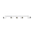 kelvo® SPOTA KLV-101-0143 Μοντέρνο Κινούμενο Φωτιστικό Σποτ Οροφής με Ντουί 5 x GU10 90° AC 220-240V IP20 - Λευκό Ματ - Μ79.5 x Π6.3 x Υ14cm - ledmania.gr