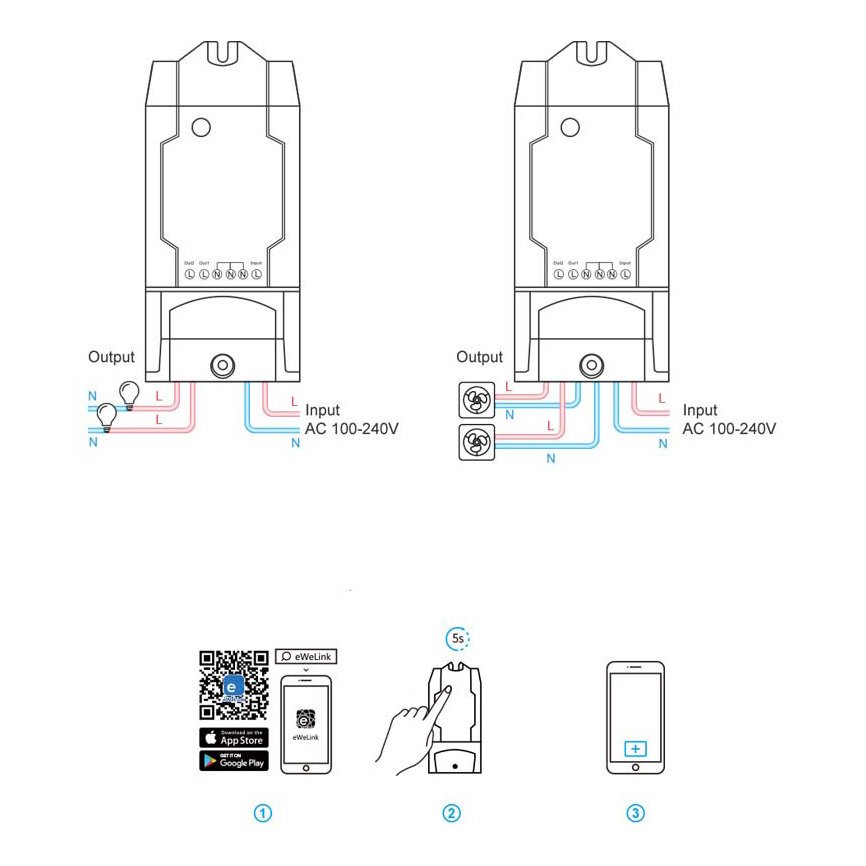SMART WIFI ΔΙΑΚΟΠΤΗΣ 2 ΚΑΝΑΛΙΑ - ledmania.gr