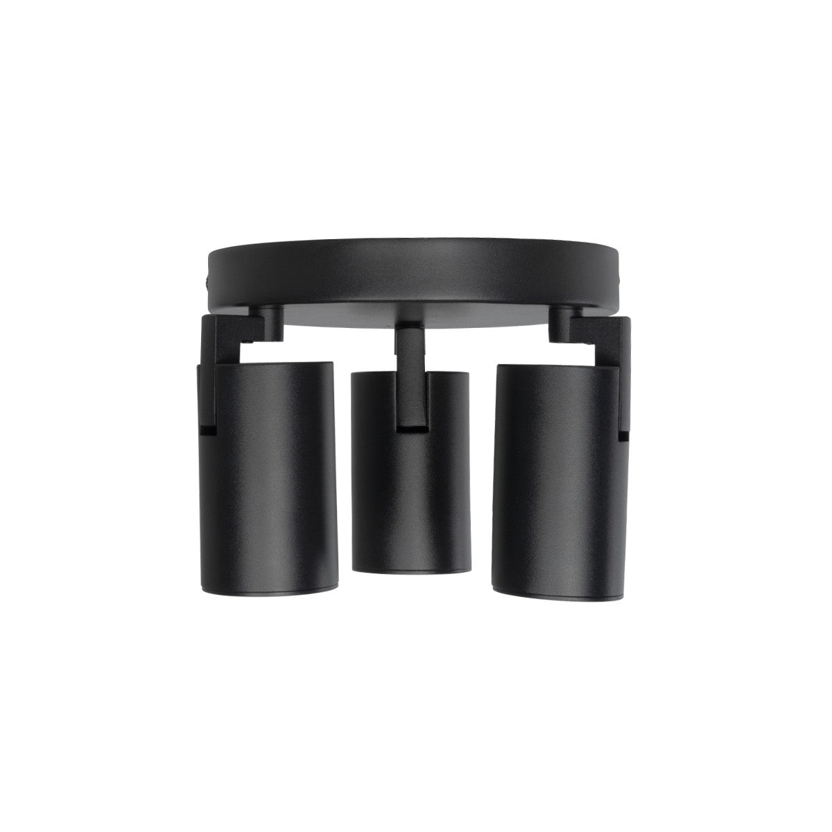 kelvo® SPOTA KLV-101-0144 Μοντέρνο Κινούμενο Φωτιστικό Σποτ Οροφής με Ντουί 3 x GU10 90° AC 220-240V IP20 - Μαύρο Ματ - Μ19 x Π19 x Υ14cm - ledmania.gr