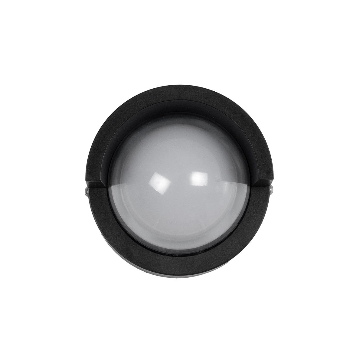kelvo® NEXA KLV-101-0251 Φωτιστικό Τοίχου / Απλίκα LED 6W 480lm 180° AC 220-240V Αδιάβροχο IP65 Ultra Θερμό Λευκό 1800K - Sanan SMD Chip & TÜV SÜD Driver - Μαύρο Ματ - Μ11 x Π9 x Υ11cm - 5 Χρόνια Εγγύηση