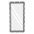 GloboStar® MAKEUP MIRROR-160x80-6 Μοντέρνος Καθρέπτης Μακιγιάζ με Πλαίσιο Φυσικού Ξύλου με Διακόπτη On/Off 20 x E27 AC220-240V - Μ80 x Π7 x Υ160cm - Γκρι Ανθρακί - ledmania.gr