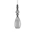 GLOBOSTAR® LILY 01561 Vintage Κρεμαστό Φωτιστικό Οροφής με Ντουί 1 x E27 AC 220-240V IP20 - Μαύρο & Λευκό - Μ90 x Π90 x Υ20cm - ledmania.gr