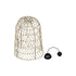 GLOBOSTAR® NETI 205-0025 Boho Κρεμαστό Φωτιστικό Οροφής με Ντουί 1 x E27 AC 220-240V IP20 - Μπεζ - M35 x Π35 x Υ63cm - ledmania.gr