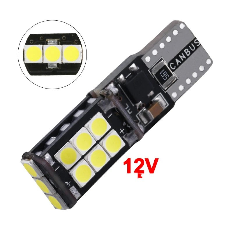 T10 Canbus Led Αυτοκινήτου 15smd 3030-12v-500Lm-Ψυχρο Λευκο-τεμ.1 - ledmania.gr