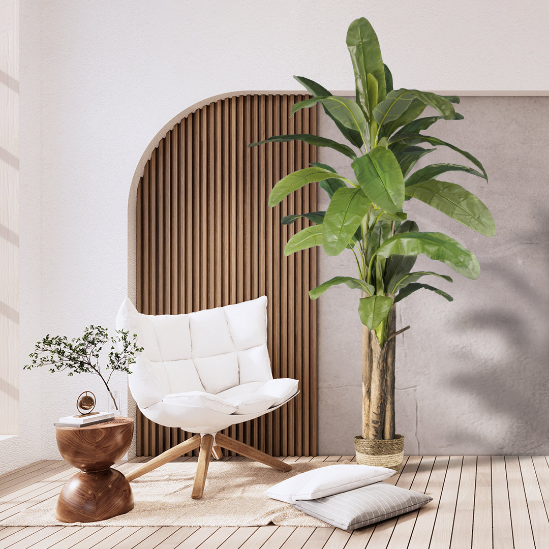 GloboStar® Artificial Garden BANANA TREE 20019 Τεχνητό Διακοσμητικό Φυτό Μπανανιά - Μπανανόδεντρο Υ280cm - ledmania.gr