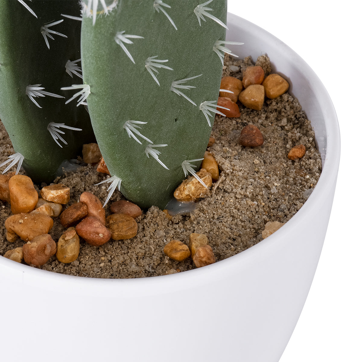 GloboStar® Artificial Garden OPUNTIA FICUS-INDICA CACTUS 20096 Τεχνητό Διακοσμητικό Φυτό Κάκτος Φραγκοσυκιά Υ60cm - ledmania.gr