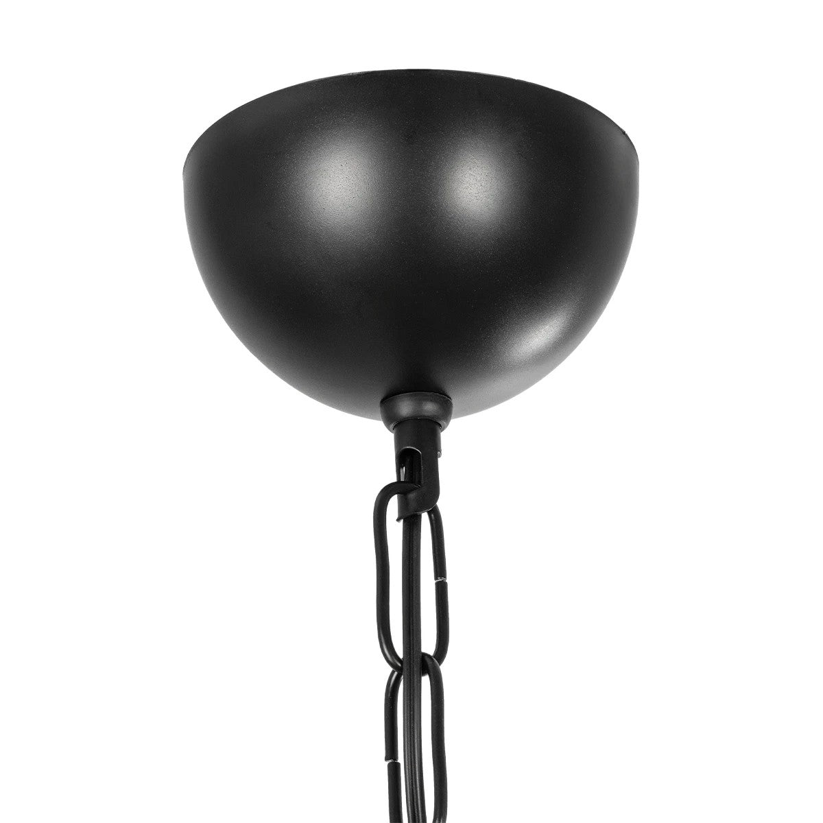 GLOBOSTAR® GLORA 201-0007 Vintage Κρεμαστό Φωτιστικό Οροφής με Ντουί 1 x E27 AC 220-240V IP20 - Μπεζ & Μαύρο - Μ29 x Π12 x Υ21cm