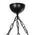 GLOBOSTAR® GLORA 201-0009 Vintage Κρεμαστό Φωτιστικό Οροφής με Ντουί 3 x E27 AC 220-240V IP20 - Μπεζ & Μαύρο - Μ50 x Π12 x Υ21cm
