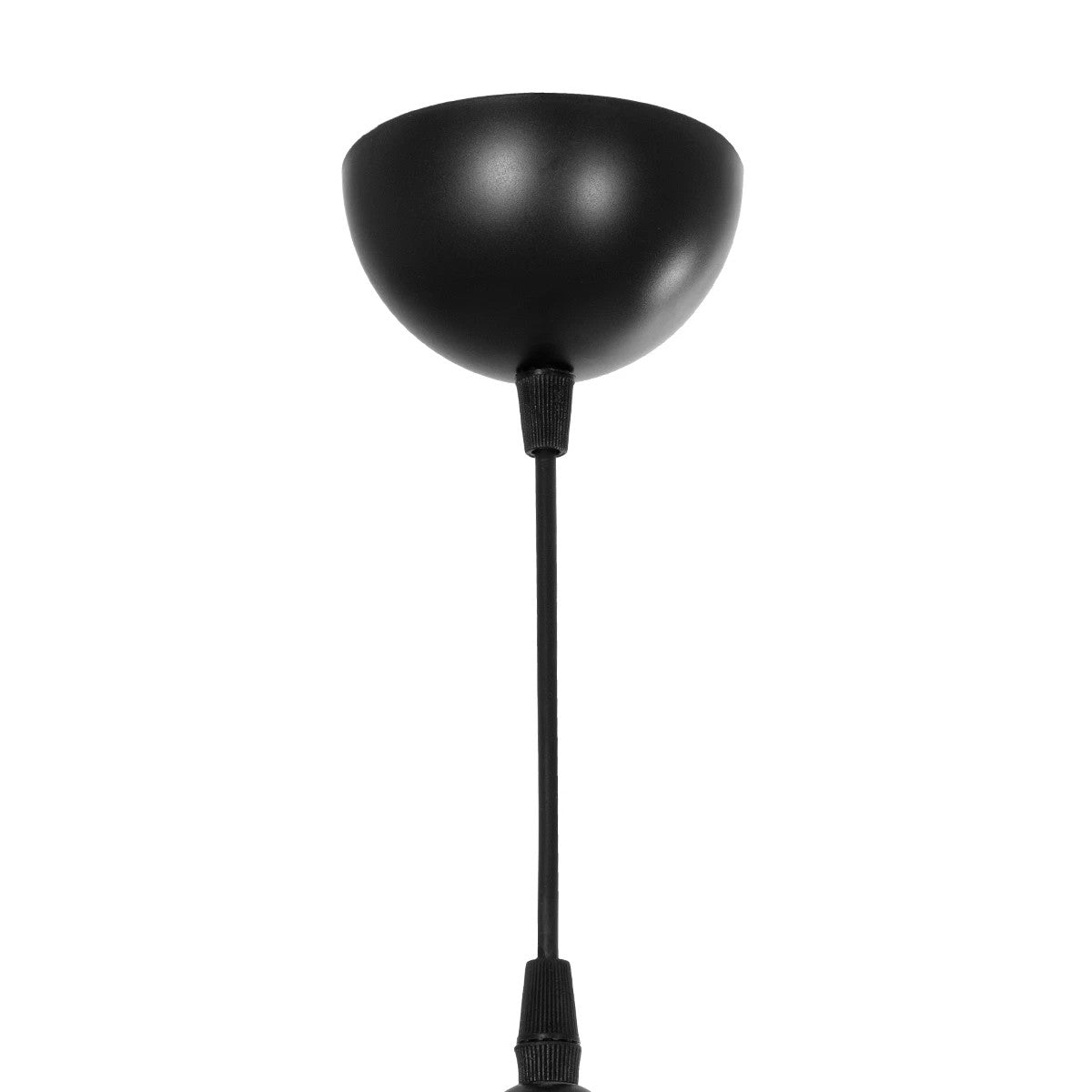 GLOBOSTAR® DROP 201-0016 Vintage Κρεμαστό Φωτιστικό Οροφής με Ντουί 1 x E27 AC 220-240V IP20 - Μαύρο & Μελί - Μ20 x Π15 x Υ47cm