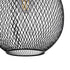 GLOBOSTAR® WIRE LE-201-0019 Μοντέρνο Κρεμαστό Φωτιστικό Οροφής με Ντουί 1 x E27 AC 220-240V IP20 - Μαύρο & Χρυσό - Μ25 x Π25 x Υ32cm