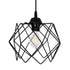 GLOBOSTAR® DAZLA 201-0024 Vintage Κρεμαστό Φωτιστικό Οροφής με Ντουί 3 x E27 AC 220-240V IP20 - Μαύρο - Μ47 x Π47 x Υ60cm