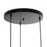 GLOBOSTAR® DAZLA 201-0024 Vintage Κρεμαστό Φωτιστικό Οροφής με Ντουί 3 x E27 AC 220-240V IP20 - Μαύρο - Μ47 x Π47 x Υ60cm