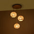 GloboStar® ILLUMIO 201-0027 Vintage Κρεμαστό Φωτιστικό Μπάλα Τρίφωτο 3 x E27 IP20 Χρυσό Μέταλλο με Μπεζ Σχοινί - Μ30 x Π30 x Υ70cm