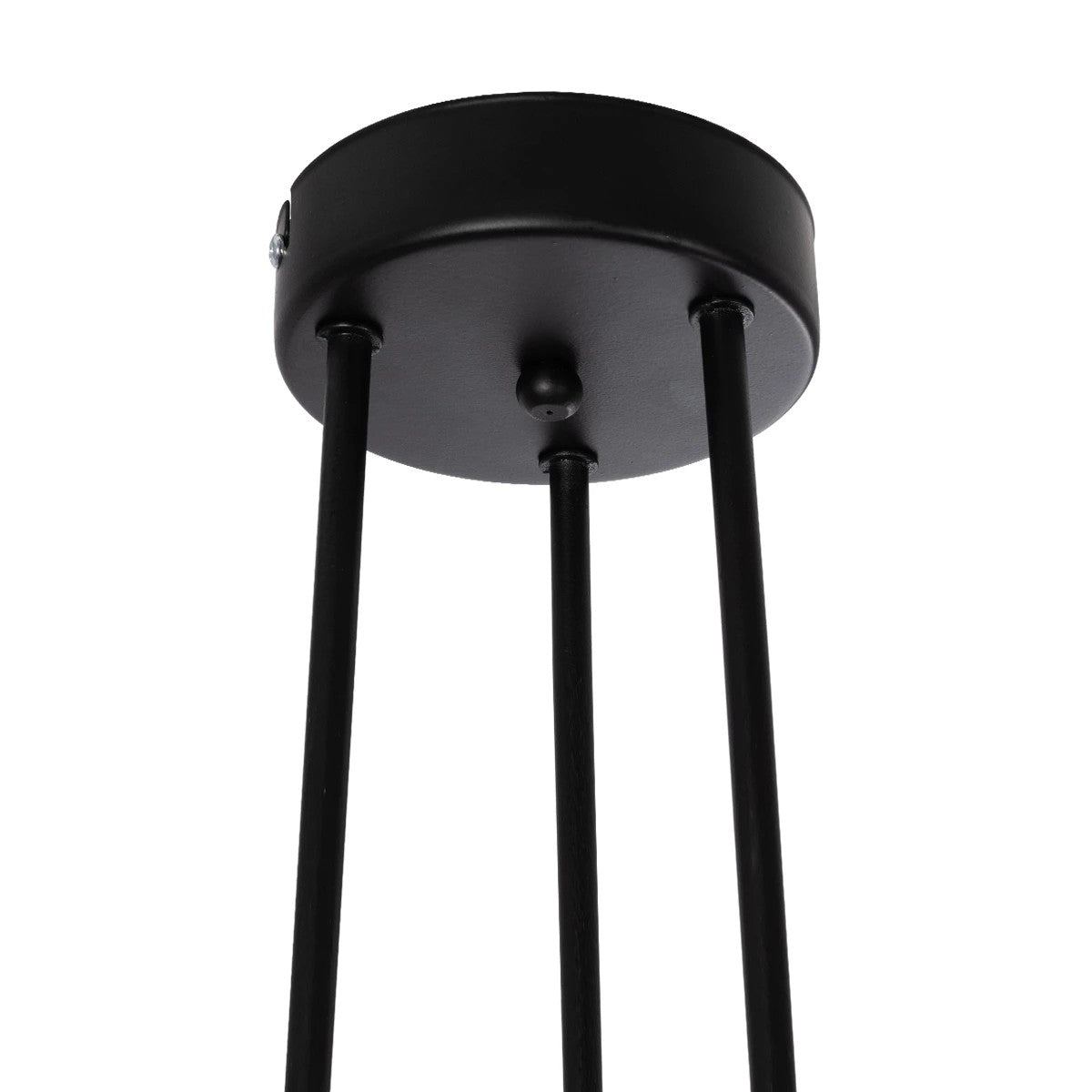 GLOBOSTAR® LAMIRA 201-0029 Μοντέρνο Φωτιστικό Οροφής με Ντουί 6 x E27 AC 220-240V IP20 - Μαύρο - Μ51 x Π51 x Υ7cm