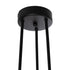 GLOBOSTAR® LAMIRA 201-0029 Μοντέρνο Φωτιστικό Οροφής με Ντουί 6 x E27 AC 220-240V IP20 - Μαύρο - Μ51 x Π51 x Υ7cm