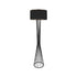 GloboStar® NOVA 201-0037 Μοντέρνο Επιδαπέδιο Φωτιστικό 1 x E27 IP20 Μαύρο Μεταλλό με Μαύρο Ύφασμα - Μ38 x Π38 x Υ155cm - ledmania.gr