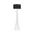 GloboStar® NOVA 201-0038 Μοντέρνο Επιδαπέδιο Φωτιστικό 1 x E27 IP20 Λευκό Μεταλλό με Μαύρο Ύφασμα - Μ38 x Π38 x Υ155cm - ledmania.gr