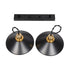 GloboStar® LUCANA 201-0043 Vintage Κρεμαστό Φωτιστικό Ράγα Δίφωτο 2 x E27 IP20 Μαύρο Μέταλλο - Μ40 x Π25 x Υ75cm - ledmania.gr