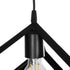 GLOBOSTAR® DISE 201-0049 Μοντέρνο Κρεμαστό Φωτιστικό Οροφής με Ντουί 1 x E27 AC 220-240V IP20 - Μαύρο - Μ28 x Π28 x Υ29cm