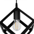 GLOBOSTAR® DISE 201-0050 Μοντέρνο Κρεμαστό Φωτιστικό Οροφής με Ντουί 2 x E27 AC 220-240V IP20 - Μαύρο - Μ50 x Π30 x Υ50cm