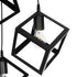 GLOBOSTAR® DISE 201-0051 Μοντέρνο Κρεμαστό Φωτιστικό Οροφής με Ντουί 3 x E27 AC 220-240V IP20 - Μαύρο - Μ48 x Π48 x Υ65cm