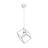 GLOBOSTAR® DISE 201-0052 Μοντέρνο Κρεμαστό Φωτιστικό Οροφής με Ντουί 1 x E27 AC 220-240V IP20 - Λευκό - Μ28 x Π28 x Υ31cm - ledmania.gr