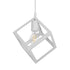 GLOBOSTAR® DISE 201-0052 Μοντέρνο Κρεμαστό Φωτιστικό Οροφής με Ντουί 1 x E27 AC 220-240V IP20 - Λευκό - Μ28 x Π28 x Υ31cm - ledmania.gr