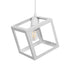 GLOBOSTAR® DISE 201-0052 Μοντέρνο Κρεμαστό Φωτιστικό Οροφής με Ντουί 1 x E27 AC 220-240V IP20 - Λευκό - Μ28 x Π28 x Υ31cm - ledmania.gr