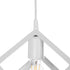 GLOBOSTAR® DISE 201-0052 Μοντέρνο Κρεμαστό Φωτιστικό Οροφής με Ντουί 1 x E27 AC 220-240V IP20 - Λευκό - Μ28 x Π28 x Υ31cm - ledmania.gr