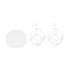 GLOBOSTAR® DISE 201-0053 Μοντέρνο Κρεμαστό Φωτιστικό Οροφής με Ντουί 2 x E27 AC 220-240V IP20 - Λευκό - Μ50 x Π30 x Υ50cm