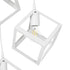 GLOBOSTAR® DISE 201-0054 Μοντέρνο Κρεμαστό Φωτιστικό Οροφής με Ντουί 3 x E27 AC 220-240V IP20 - Λευκό - Μ48 x Π48 x Υ65cm