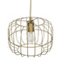 GLOBOSTAR® LUCANA 201-0074 Vintage Κρεμαστό Φωτιστικό Οροφής με Ντουί 1 x E27 AC 220-240V IP20 - Χρυσό - Μ29 x Π29 x Υ23cm
