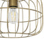 GLOBOSTAR® LUCANA 201-0074 Vintage Κρεμαστό Φωτιστικό Οροφής με Ντουί 1 x E27 AC 220-240V IP20 - Χρυσό - Μ29 x Π29 x Υ23cm