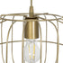 GLOBOSTAR® LUCANA 201-0074 Vintage Κρεμαστό Φωτιστικό Οροφής με Ντουί 1 x E27 AC 220-240V IP20 - Χρυσό - Μ29 x Π29 x Υ23cm
